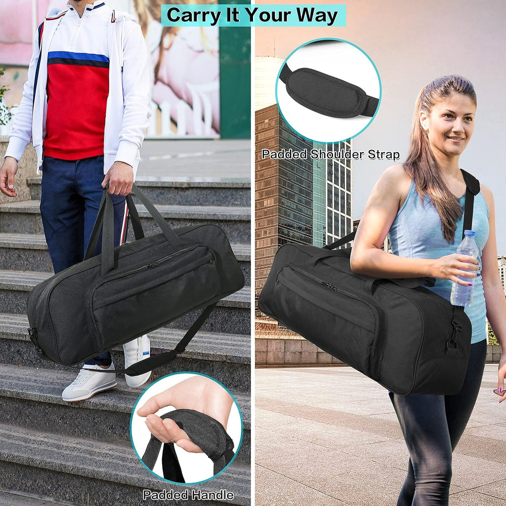 Multi‑Pocket Ventilated Yoga Mat Carrier Bag