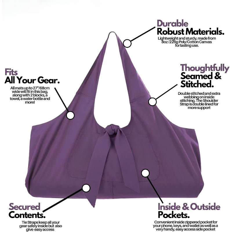 Large Pocket Yoga Mat Carrier Bag