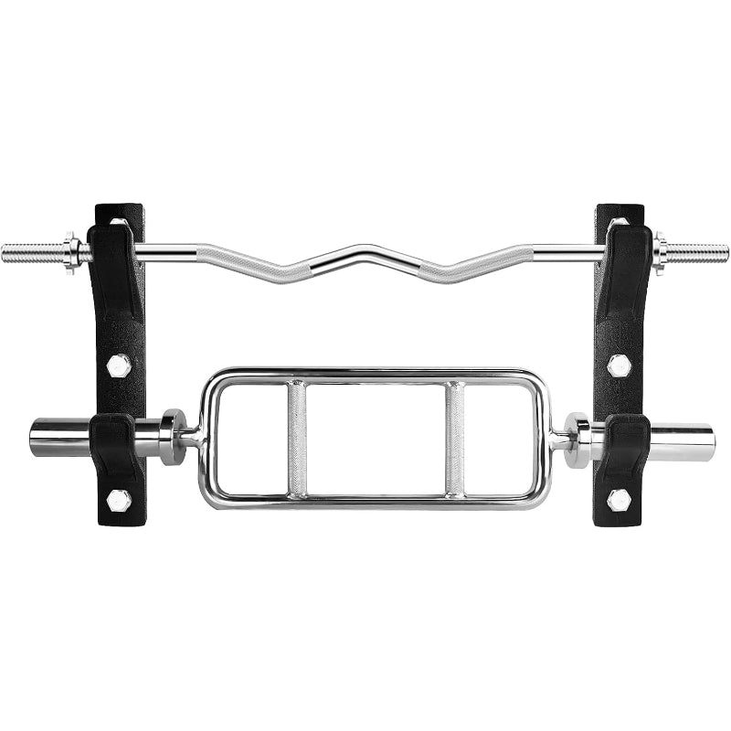 Horizontal Wall‑Mount Barbell Storage Rack