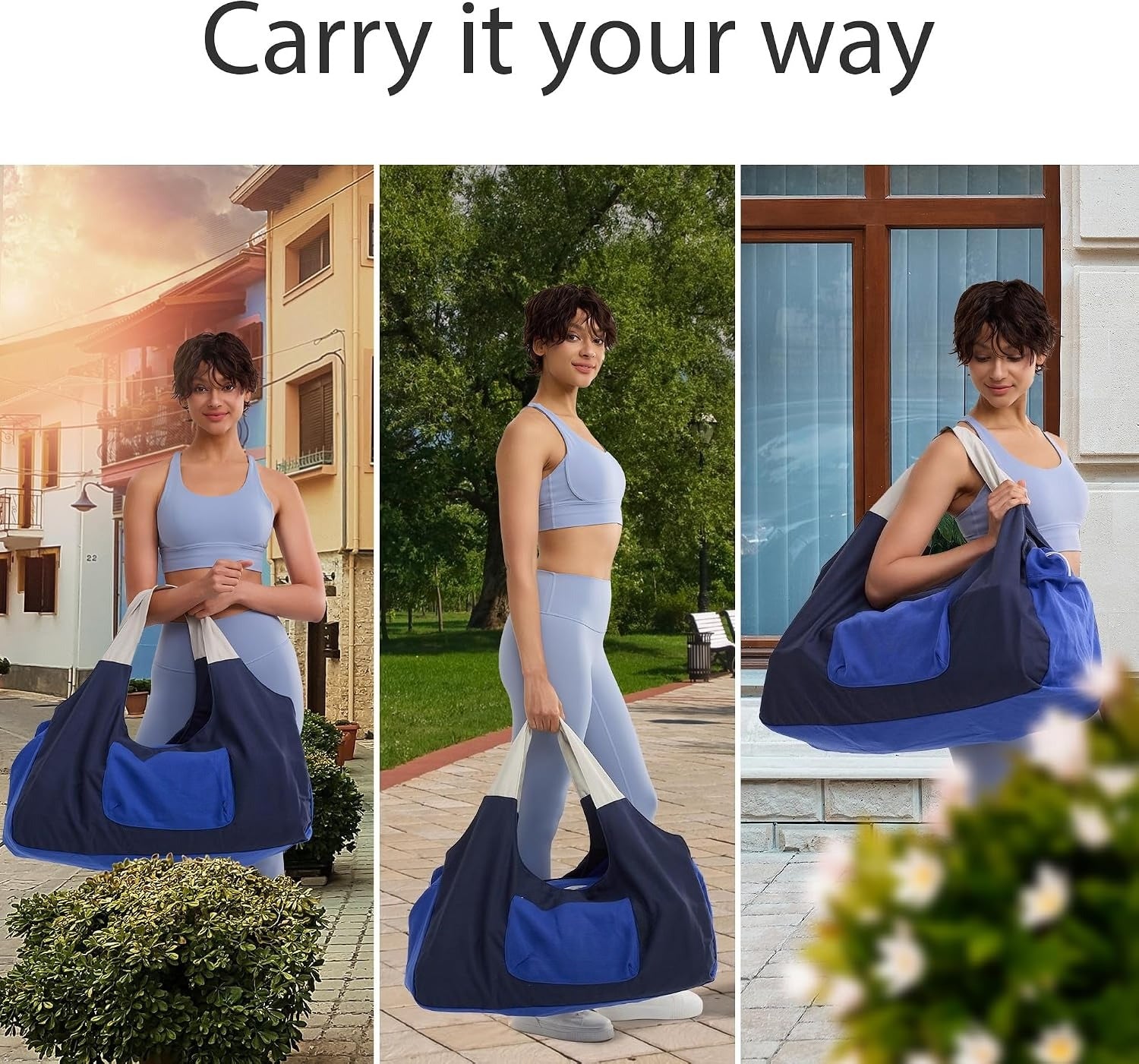 Full‑Zip Multi‑Pocket Yoga Ma