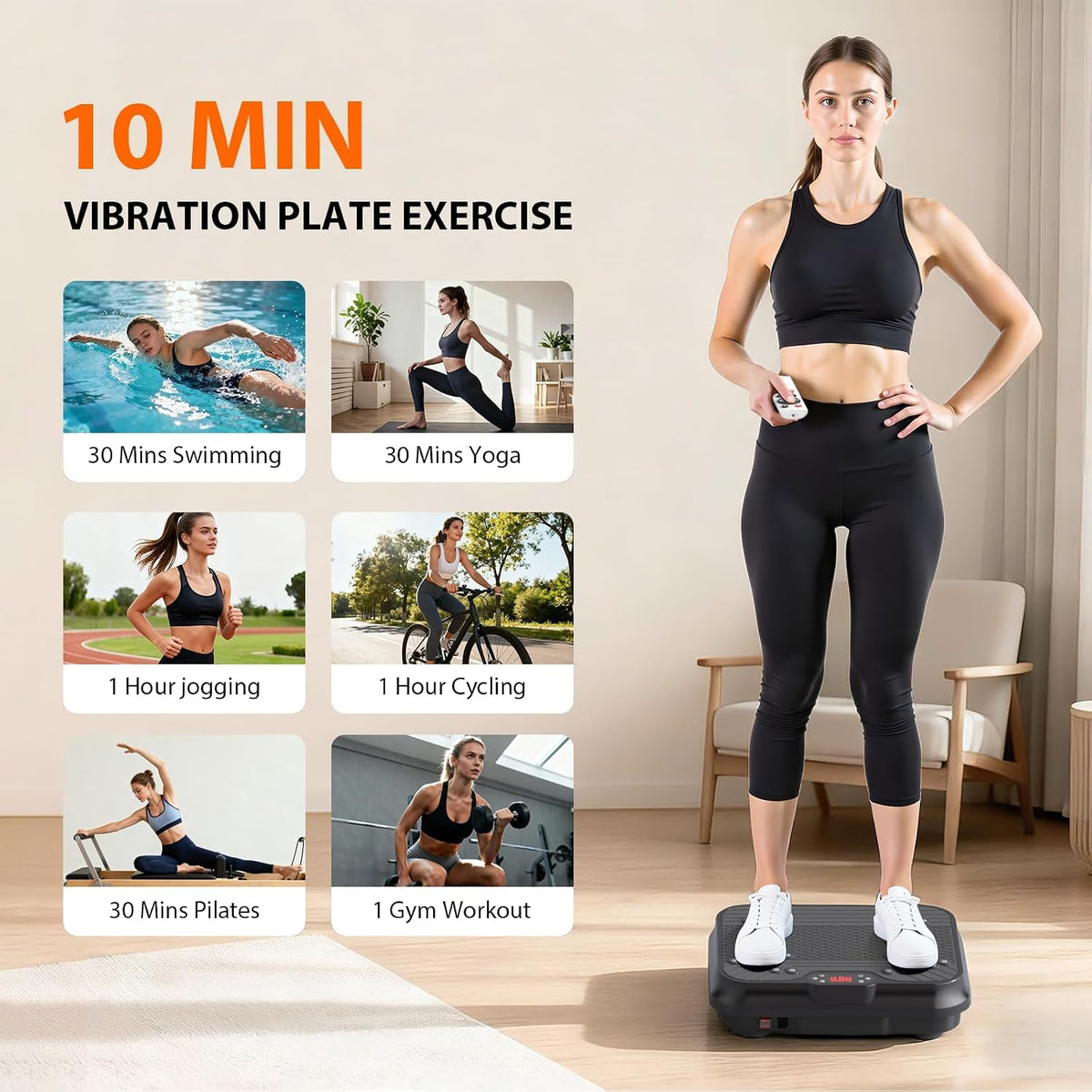 Speed‑Adjustable Vibration Plate Exercise Machine