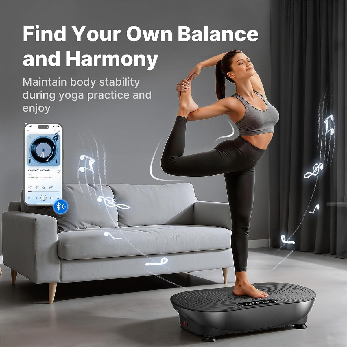 Touchscreen Vibration Plate Exercise Machine