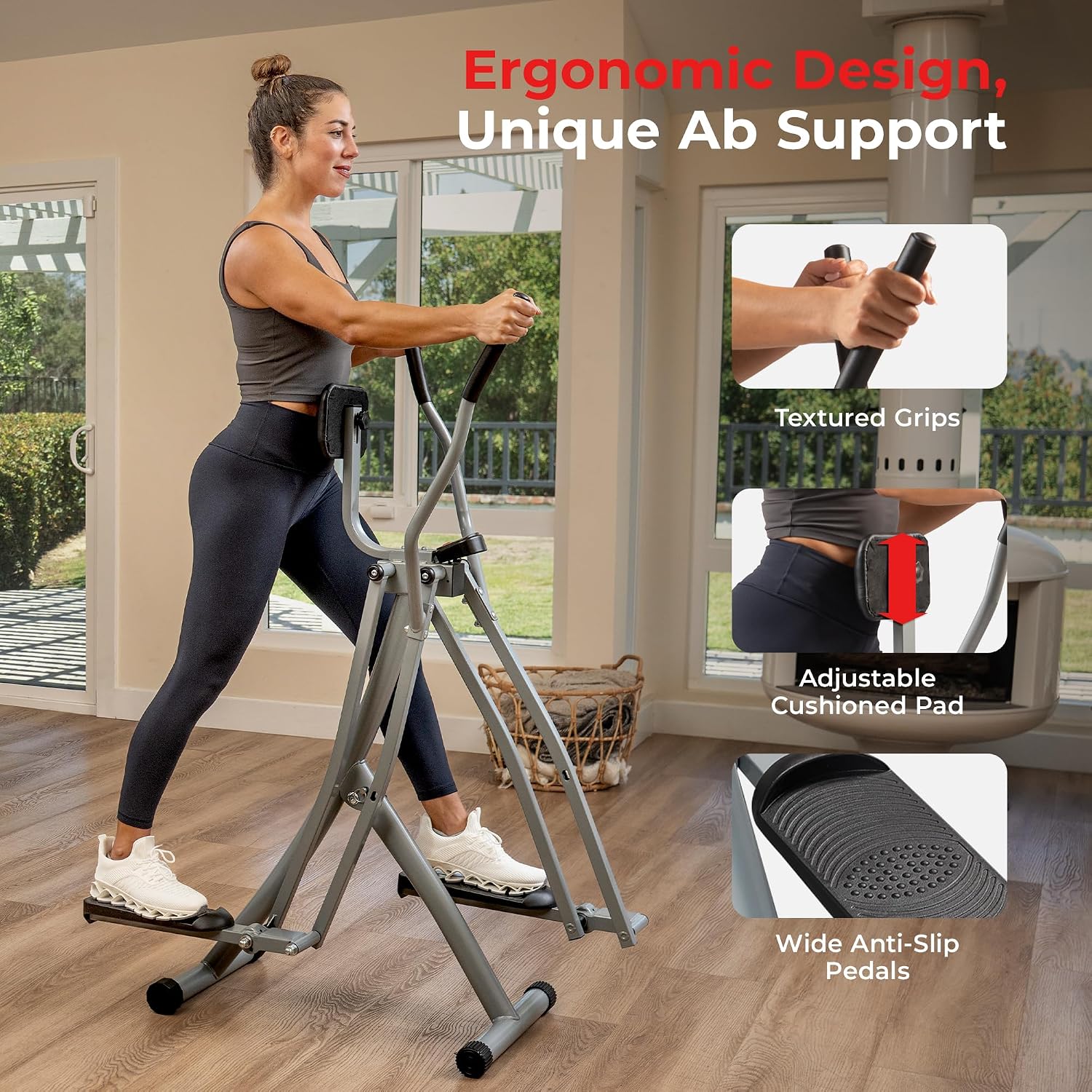 Smart Foldable Air Walker Elliptical Glider