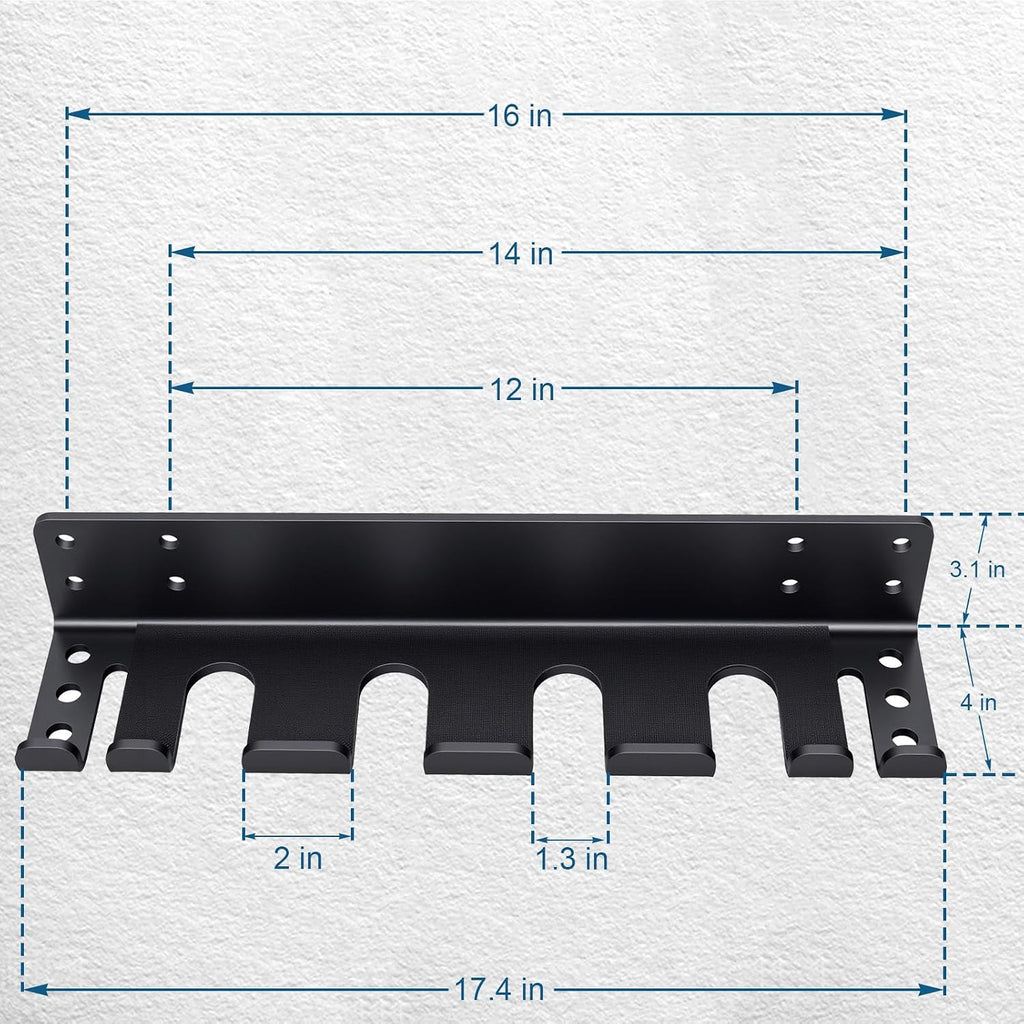 Heavy‑Duty Wall‑Mount Barbell Holder