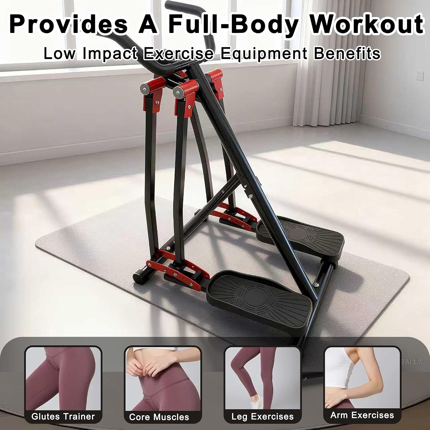 Foldable Air Walker Cardio Elliptical