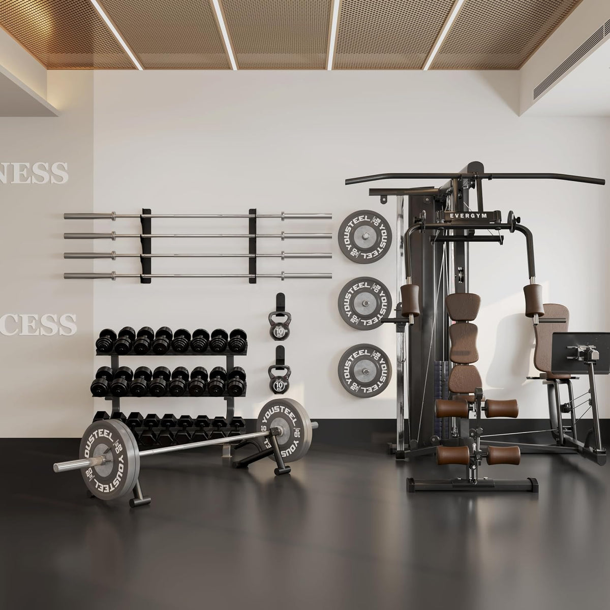 Wall‑Mount Vertical Barbell Storage Hook