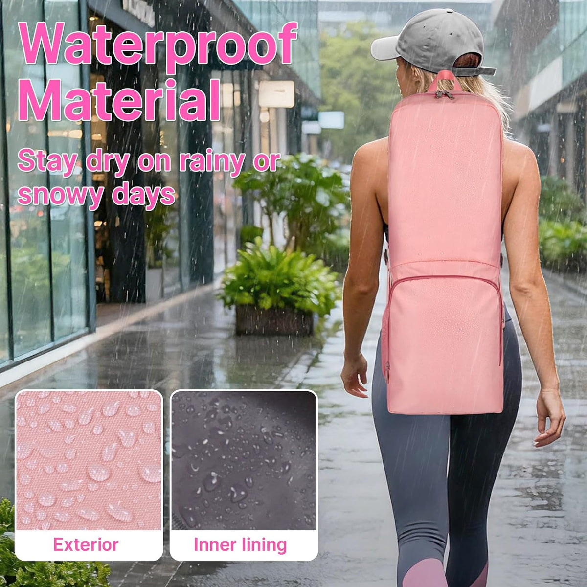 Waterproof Multi‑Pocket Yoga Mat Backpack