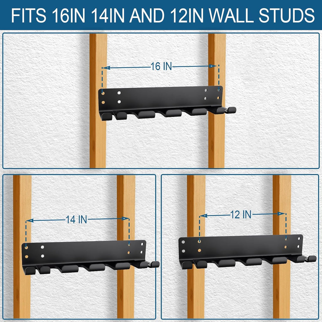 Heavy‑Duty Wall‑Mount Barbell Holder