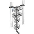 Wall‑Mount Weight Plate & Barbell Rack