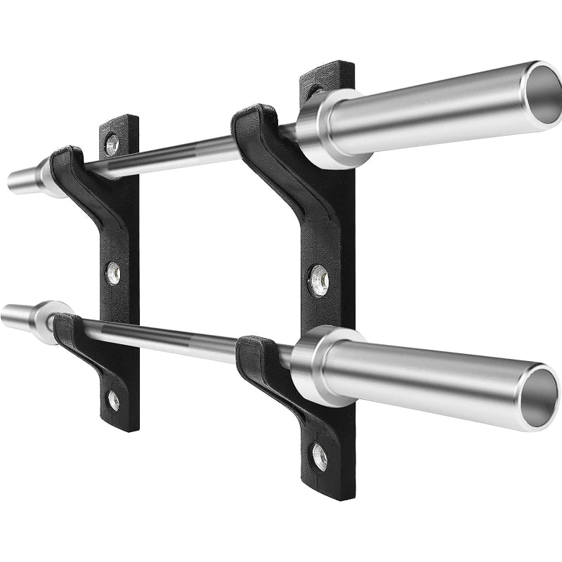 Horizontal Wall‑Mount Barbell Storage Rack