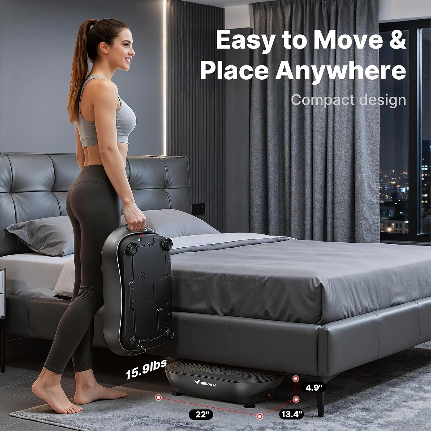 Touchscreen Vibration Plate Exercise Machine