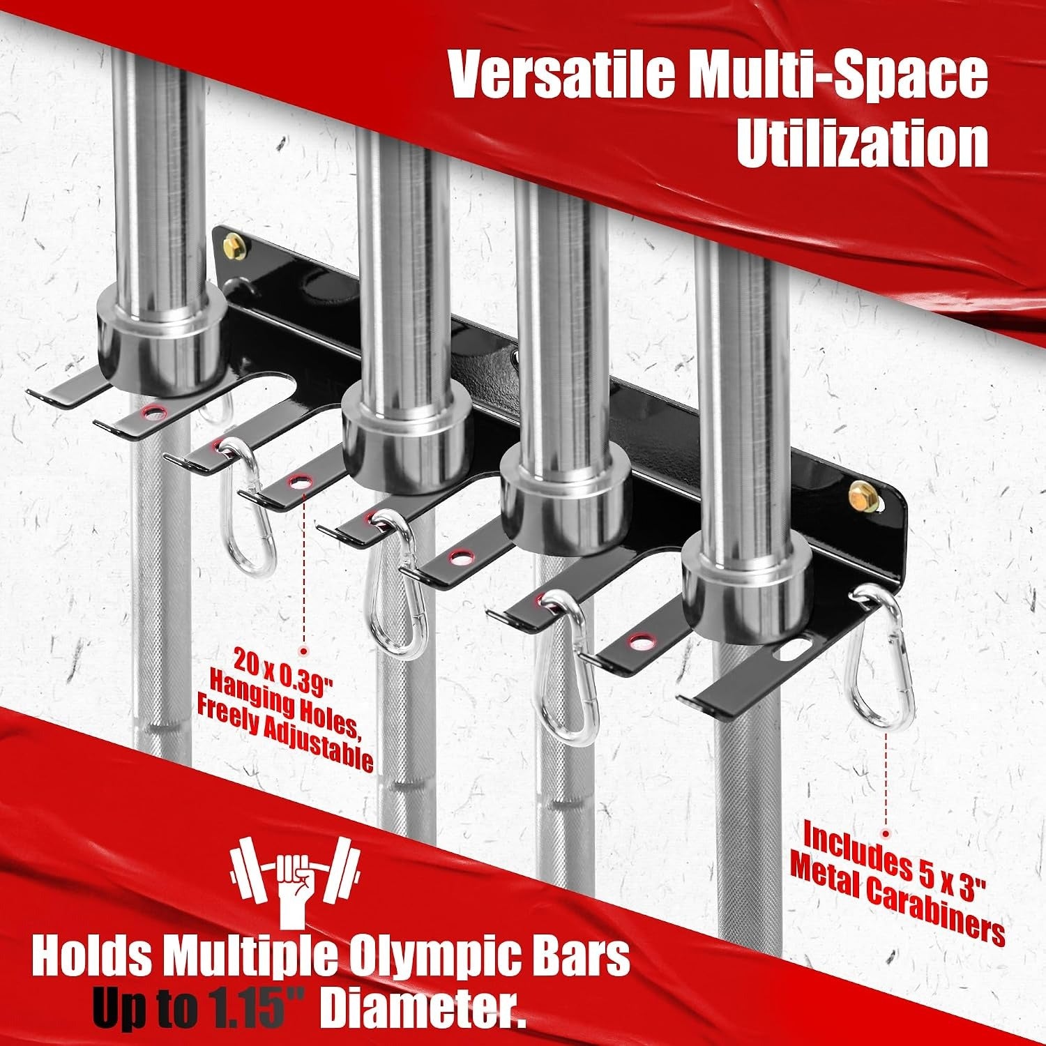Wall‑Mounted Home Gym Storage Organizer