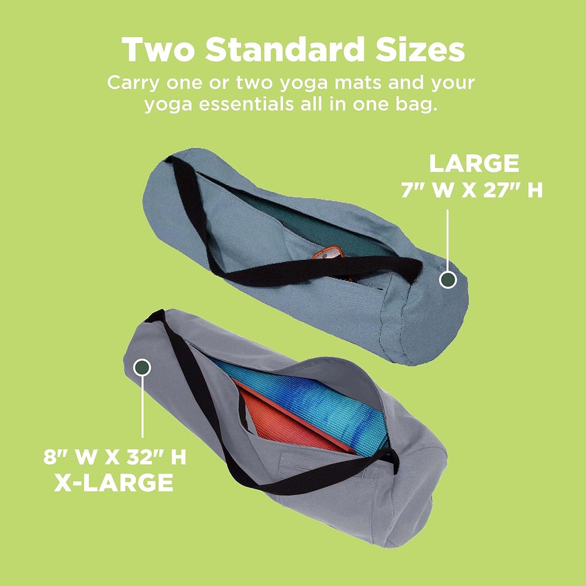 Cotton Shoulder‑Strap Yoga Mat Bag