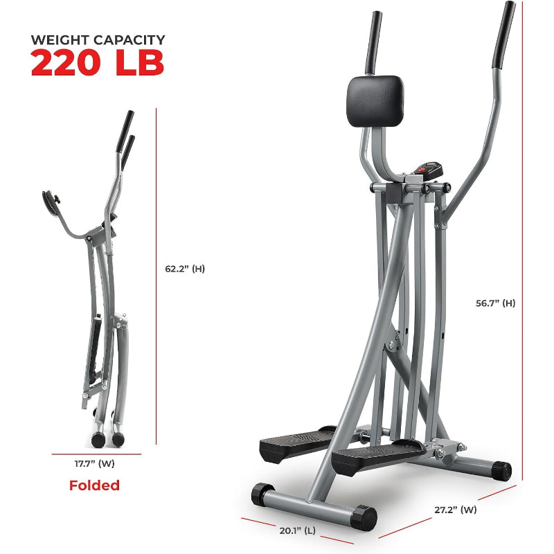 Smart Foldable Air Walker Elliptical Glider