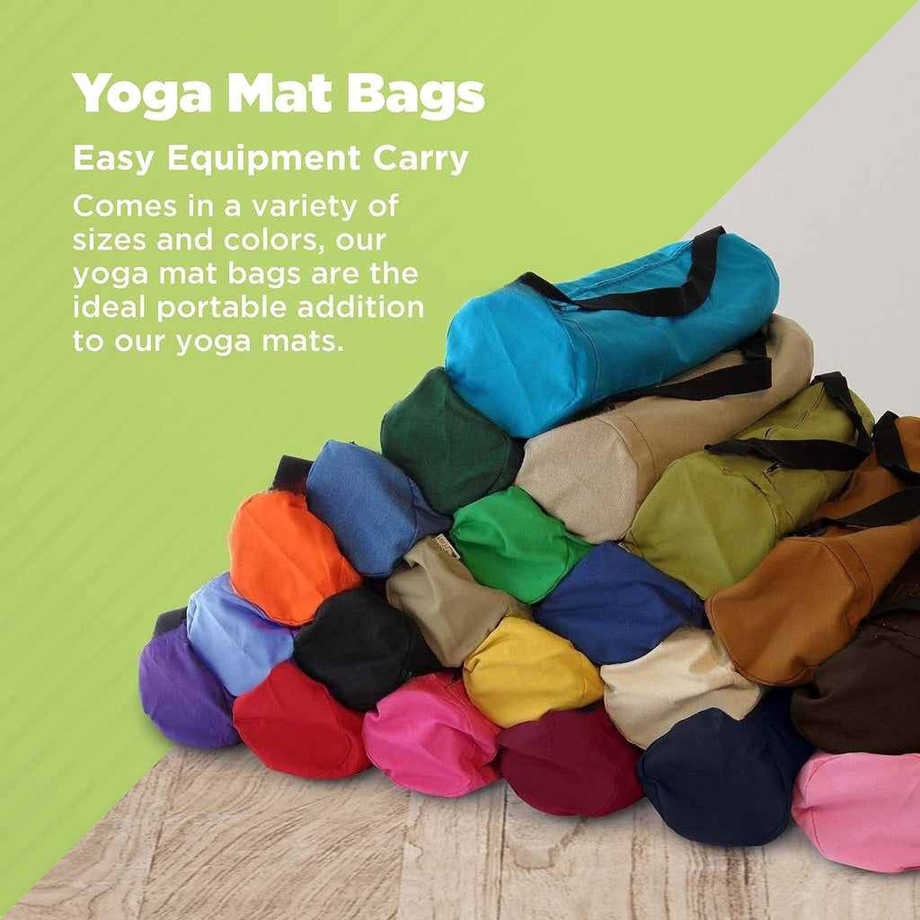 Cotton Shoulder‑Strap Yoga Mat Bag