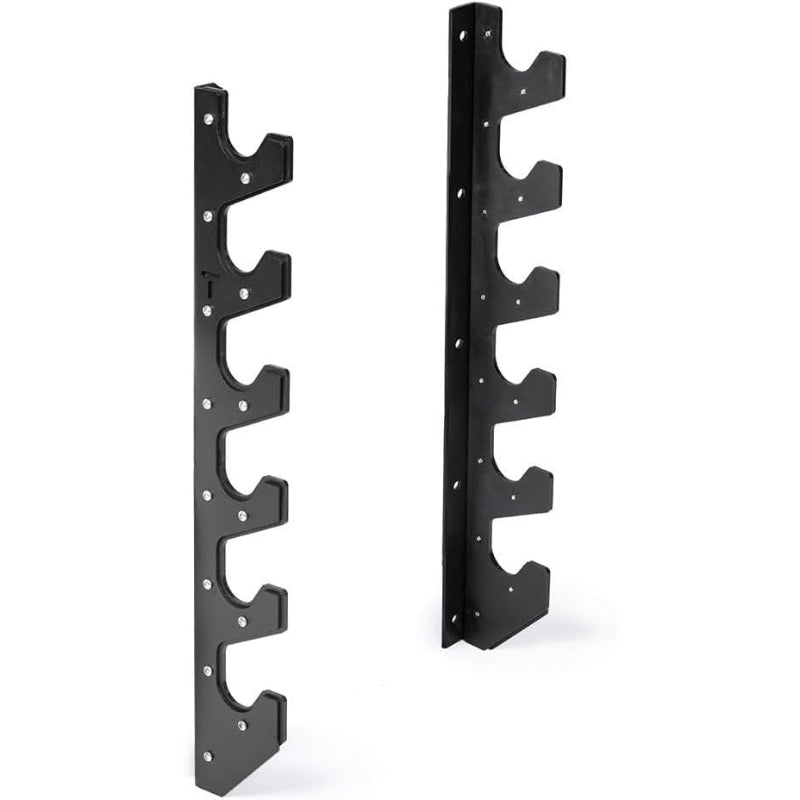 6‑Bar Horizontal Wall‑Mount Barbell Holder