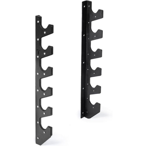 6‑Bar Horizontal Wall‑Mount Barbell Holder