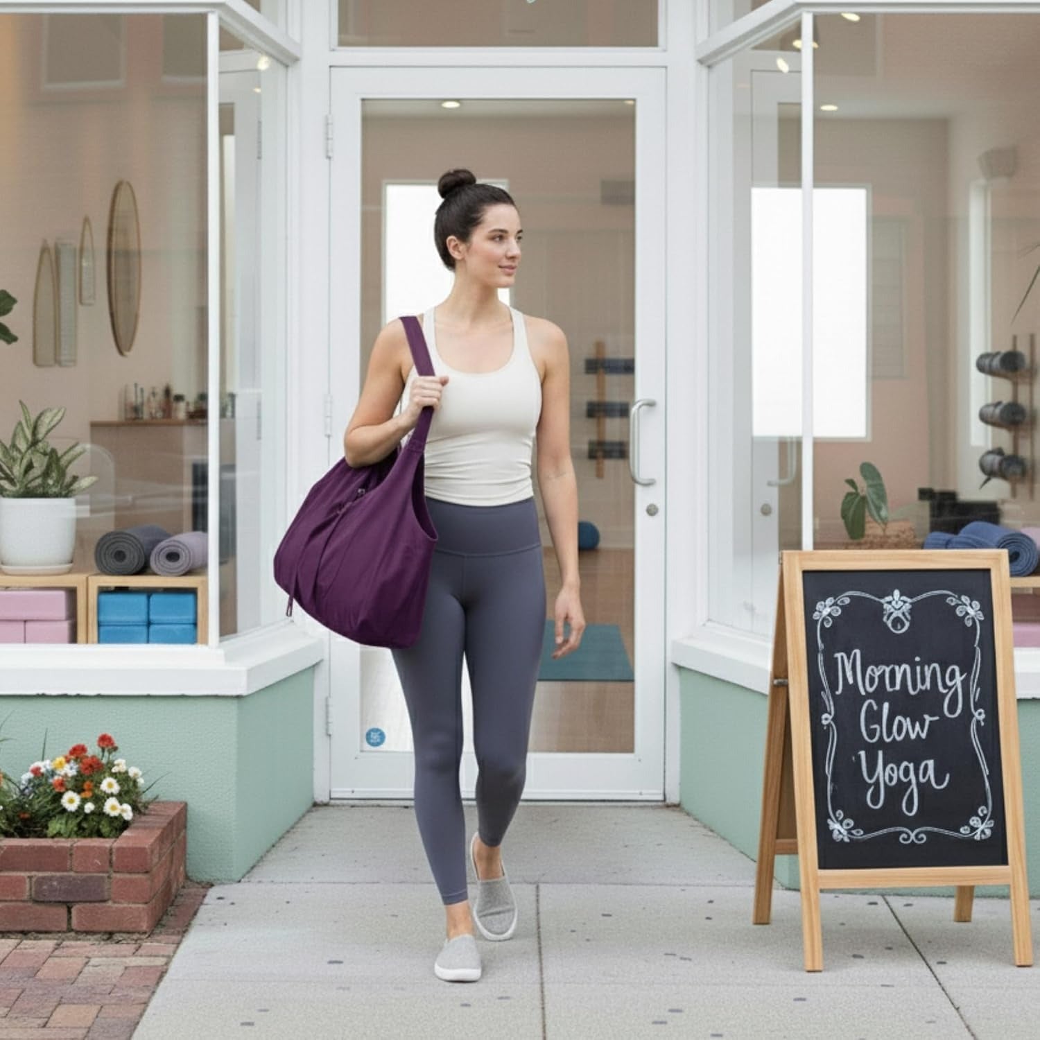Large Pocket Yoga Mat Carrier Bag