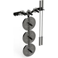 Wall‑Mount Weight Plate & Barbell Storage Rack