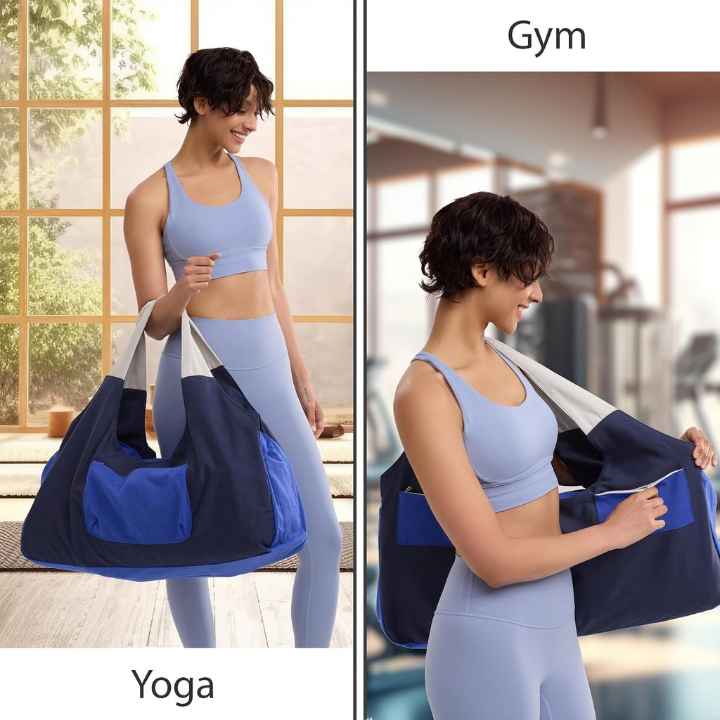 Full‑Zip Multi‑Pocket Yoga Ma